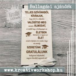 Ballagási lézergravírozott pénzátadó doboz