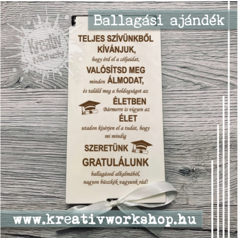 Ballagási lézergravírozott pénzátadó doboz