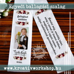 Egyedi ballagási szalag
