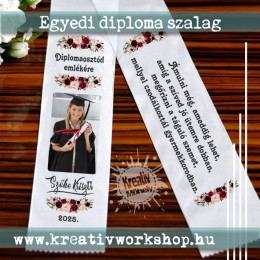 Egyedi diploma szalag