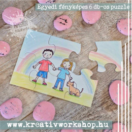 Egyedi fényképes 6 db-os puzzle
