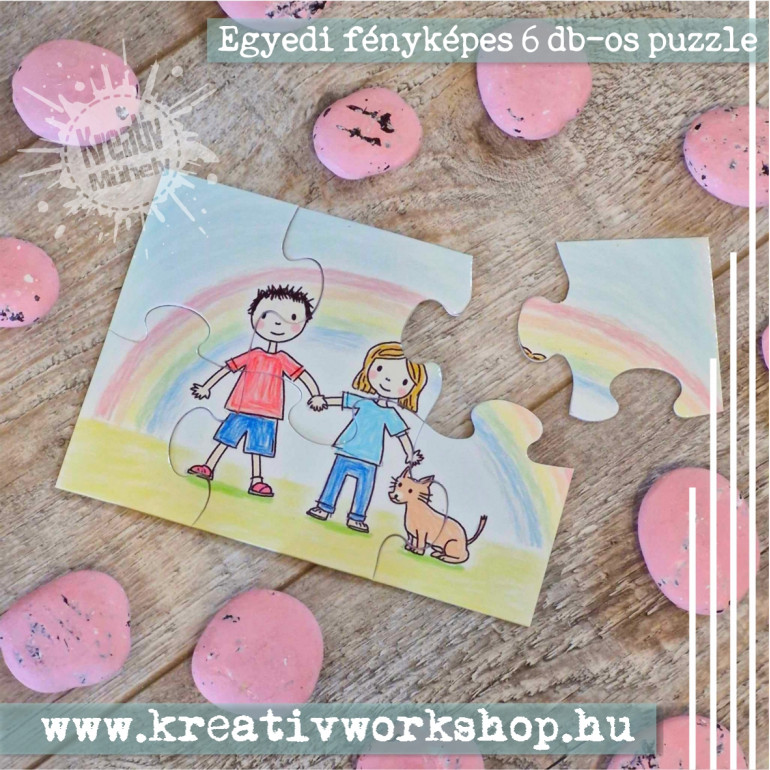 Egyedi fényképes 6 db-os puzzle