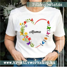 Mama unokákkal anyák napi póló