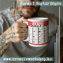 Forma 1 Naptár bögre