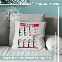 Forma 1 Naptár párna