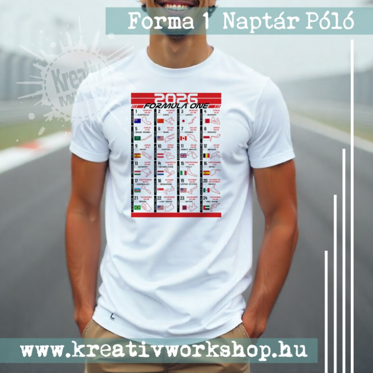 Forma 1 Naptár póló