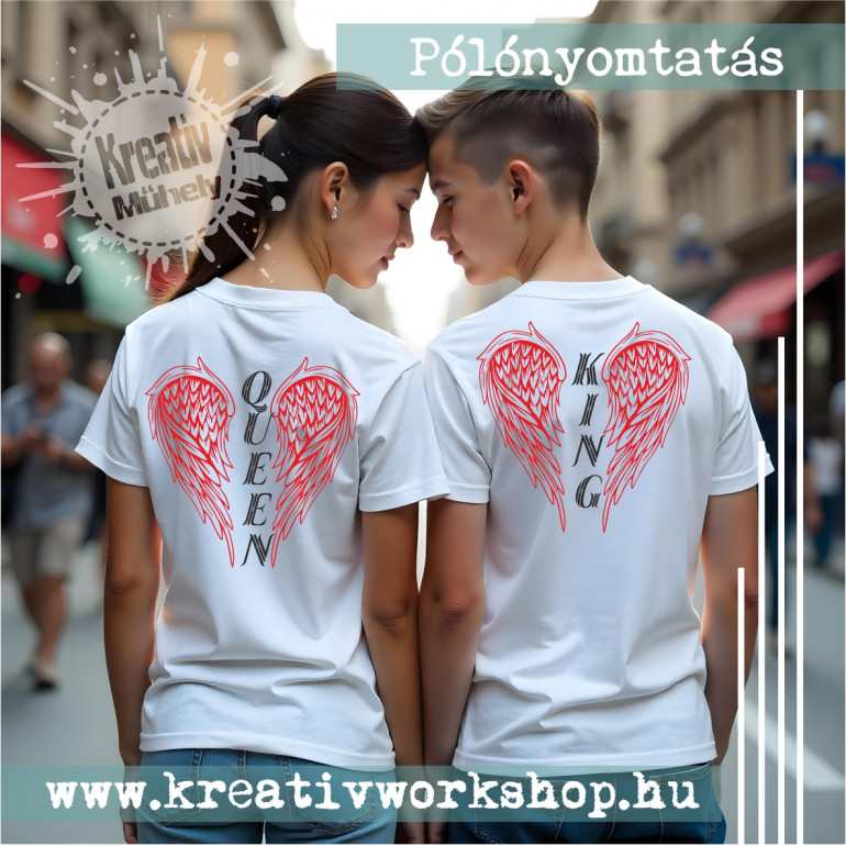 Valentin napi páros póló